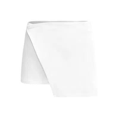 Ow Collection Women's Malene Buckle Mini Skirt - White