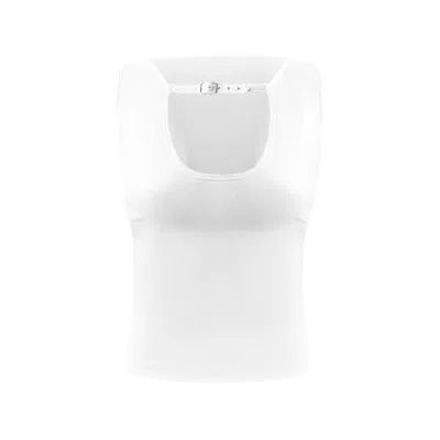 OW COLLECTION WOMEN'S MALENE BUCKLE TOP - WHITE