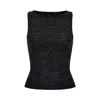 Ow Collection Women's Nita Grey Knit Tank Top In Black