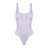 Ow Collection X Revolve Twist Bodysuit In Pink/purple