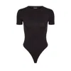 Ow Collection Women's Rosa Basic Bodysuit - Black In Black