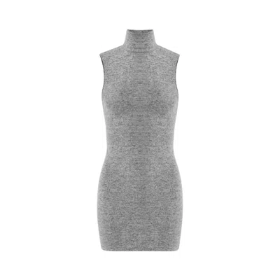 Ow Collection Women's Rue Grey Sleeveless Knit Dress In Gray