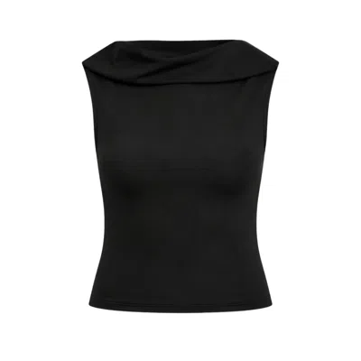 Ow Collection Women's Selma Black Open Back Top