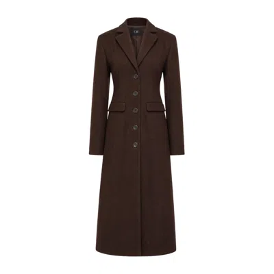 Ow Collection Women's Yrsa Brown Wool Coat