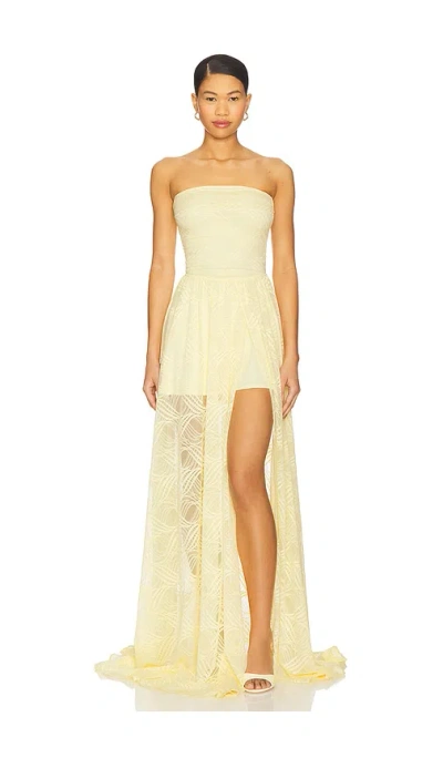 Ow Collection X Revolve Cleo Maxi Dress In Yellow