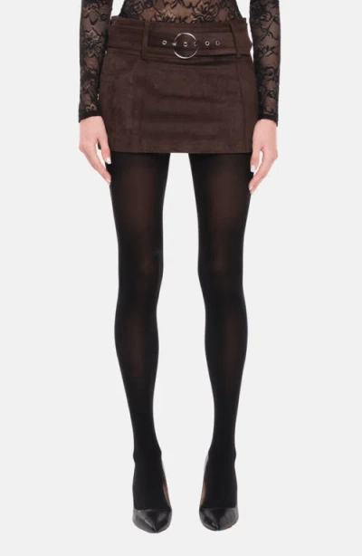 Ow Collection Zelda Mini Skirt In Brown