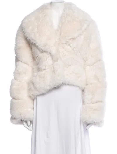Pre-owned Ow Faux Fur Jacket In Pink