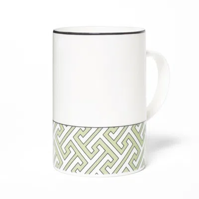 O.w. London Maze Apple Green & White Mug