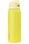 Owala Freesip 40 oz Water Bottle In Lemon Limeade At Urban Outfitters In Yellow