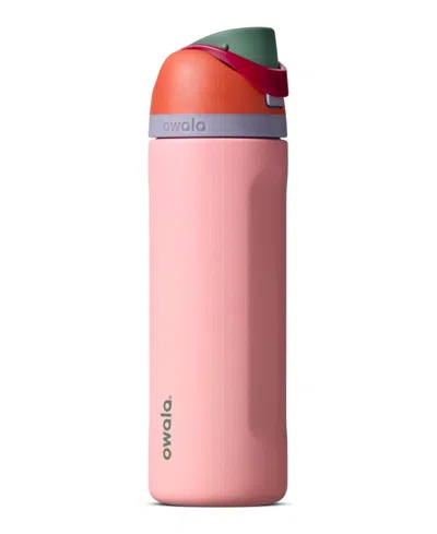 Owala Free Sip Stainless Steel Water Bottle, 24 Oz. In Pink