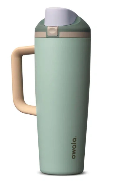 Owala Freesip® Eucalyptus 30-ounce Stainless Steel Tumbler In Green