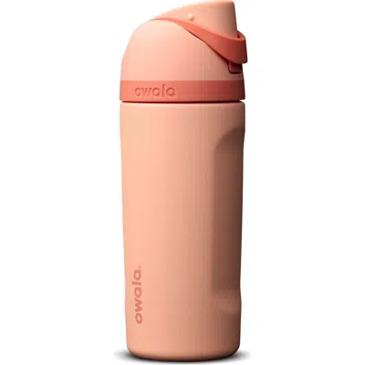 Owala Freesip® Peach Of Mind 16-ounce Stainless Steel Tumlber In Pink