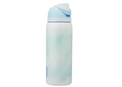 Pre-owned Owala Neptune Glow Freesip 32oz Water Bottle In White
