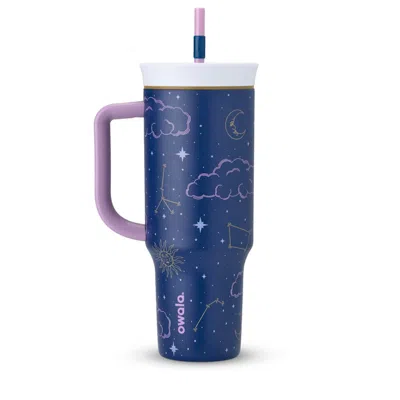 Pre-owned Owala Out Of Orbit 40oz Tumbler In Cosmic In Purple