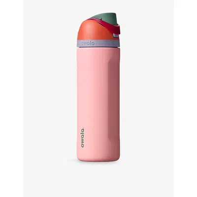Owala Womens Freesip Stainless-steel Water Bottle 24oz Sugar High