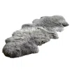 Owen Barry Grey Sheepskin Yetti Rug Double - Pewter In Gray