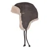Owen Barry Men's Brown Sheepskin Trapper Kimbo Cream Garth In Brown