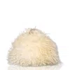 Owen Barry White Sheepskin Yetti Chairman Doorstop Ivory In White