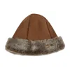 Owen Barry Women's Brown Sheepskin Beanie Hat Ottoman Tan Deane By  In Brown