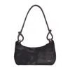 Owen Barry Women's Brown Sheepskin Shoulder Bag Ebony Devoran