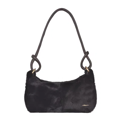 Owen Barry Women's Brown Sheepskin Shoulder Bag Ebony Devoran