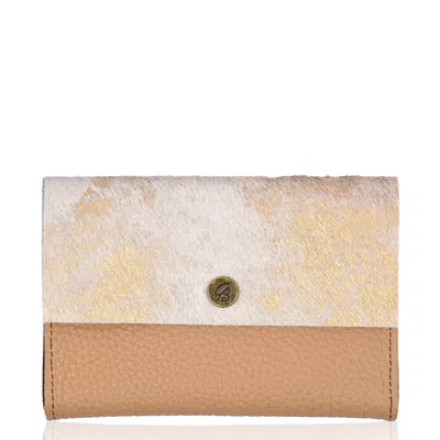 Owen Barry Women's Brown Vermont Small Cowhide Leather Purse Clarence/biscotti