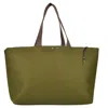 Owen Barry Women's Canvas Felt Bag Green Caddy In Green