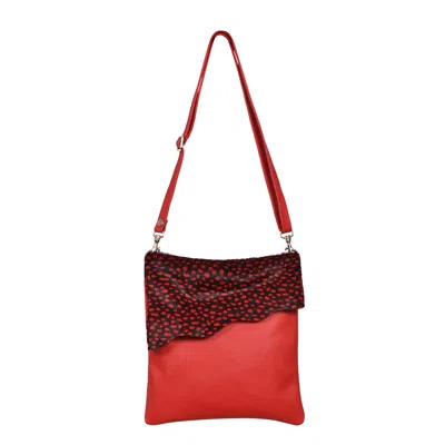 Owen Barry Women's Cowhide Crossbody Bag Chilli Red - Stevie