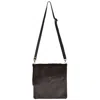 Owen Barry Women's Cowhide Crossbody Bag Ebony Brown Leather Stevie