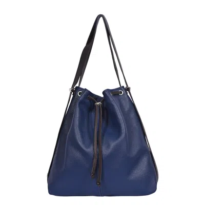 Owen Barry Women's Leather Backpack Mathilde - Union Blue