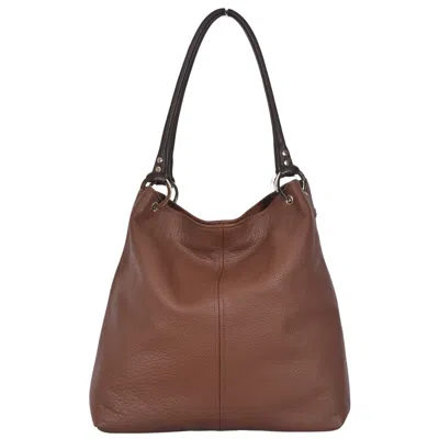 Owen Barry Women's Leather Shoulder Bag Cocoa Brown Dudley By
