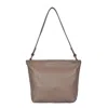 Owen Barry Women's Leather Shoulder Bag Gopher Brown Cookie In Brown