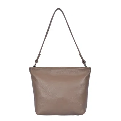 Owen Barry Women's Leather Shoulder Bag Gopher Brown Cookie