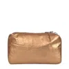 Owen Barry Women's Lightweight Compact Coin & Card Purse Gold Brass In Gold