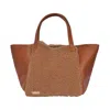Owen Barry Women's Neutrals Sheepskin Leather Grab Bag Hawes Ginger Tan