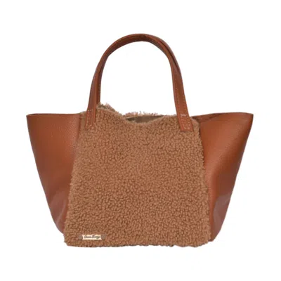 Owen Barry Women's Neutrals Sheepskin Leather Grab Bag Hawes Ginger Tan