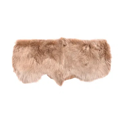 Owen Barry Women's Neutrals Sheepskin Wrap Caramel Sahara Tan Jenna By  In Brown