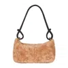 Owen Barry Women's Neutrals Shoulder Bag Devoran Sheepskin Honey Tan