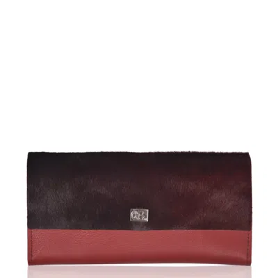 Owen Barry Women's Red Cowhide Purse Rugine Oxblood Large Vermont