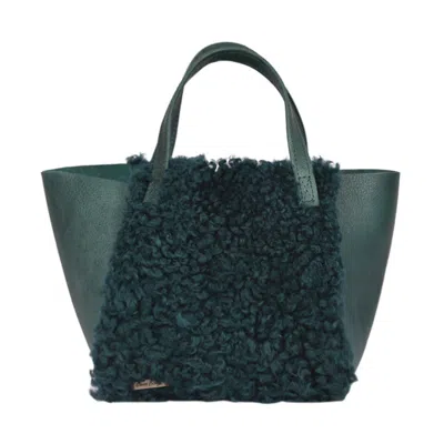 Owen Barry Women's Shearling Grab Bag Seahorse Green