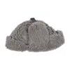 Owen Barry Women's Sheepskin Curly Trapper Suki - Mole Grey In Gray
