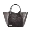 Owen Barry Women's Sheepskin Leather Grab Bag Granite Grey Hawes