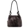 Owen Barry Women's Sheepskin Shoulder Bag Brown Brisza - Hooper In Brown