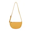Owen Barry Women's Yellow Leather Shoulder Bag Bumble Dominic In Yellow