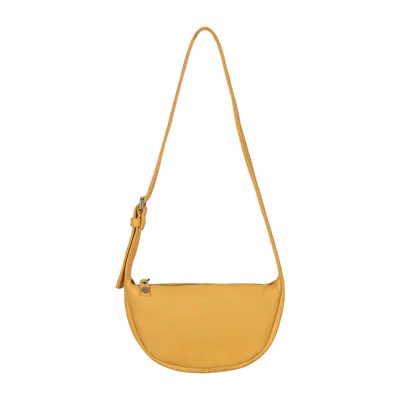 Owen Barry Women's Yellow Leather Shoulder Bag Bumble Dominic
