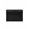 Owlish Studio Women's Envelope Vegan Leather Macbook Sleeve - Black In Black