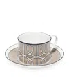 O.w.london Loop Teacup And Saucer In Nude