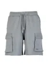 Own Cargo-pocket Drawstring Shorts In Gray