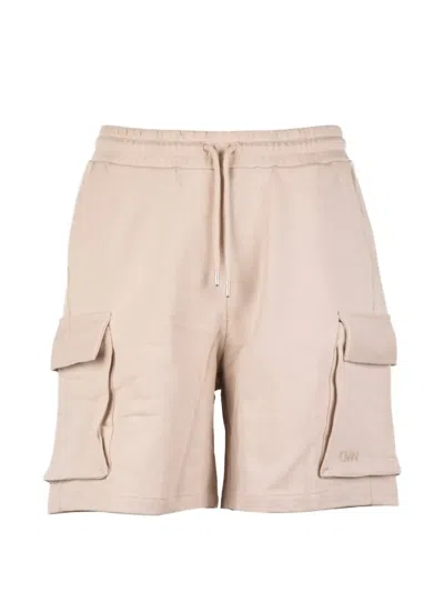 Own Cargo-pocket Drawstring Shorts In Neutral