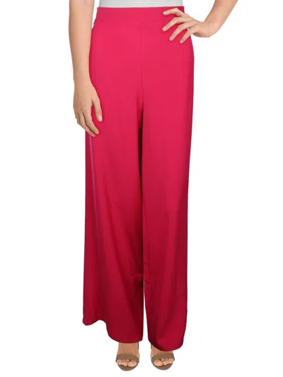 Own It. Womens High Rise Office Wide Leg Pants In Pink